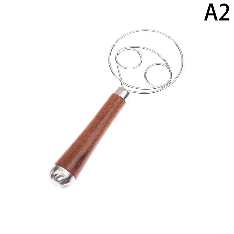 Danish Dough Whisk | Stainless Steel Mixing Rod for Baking detail view