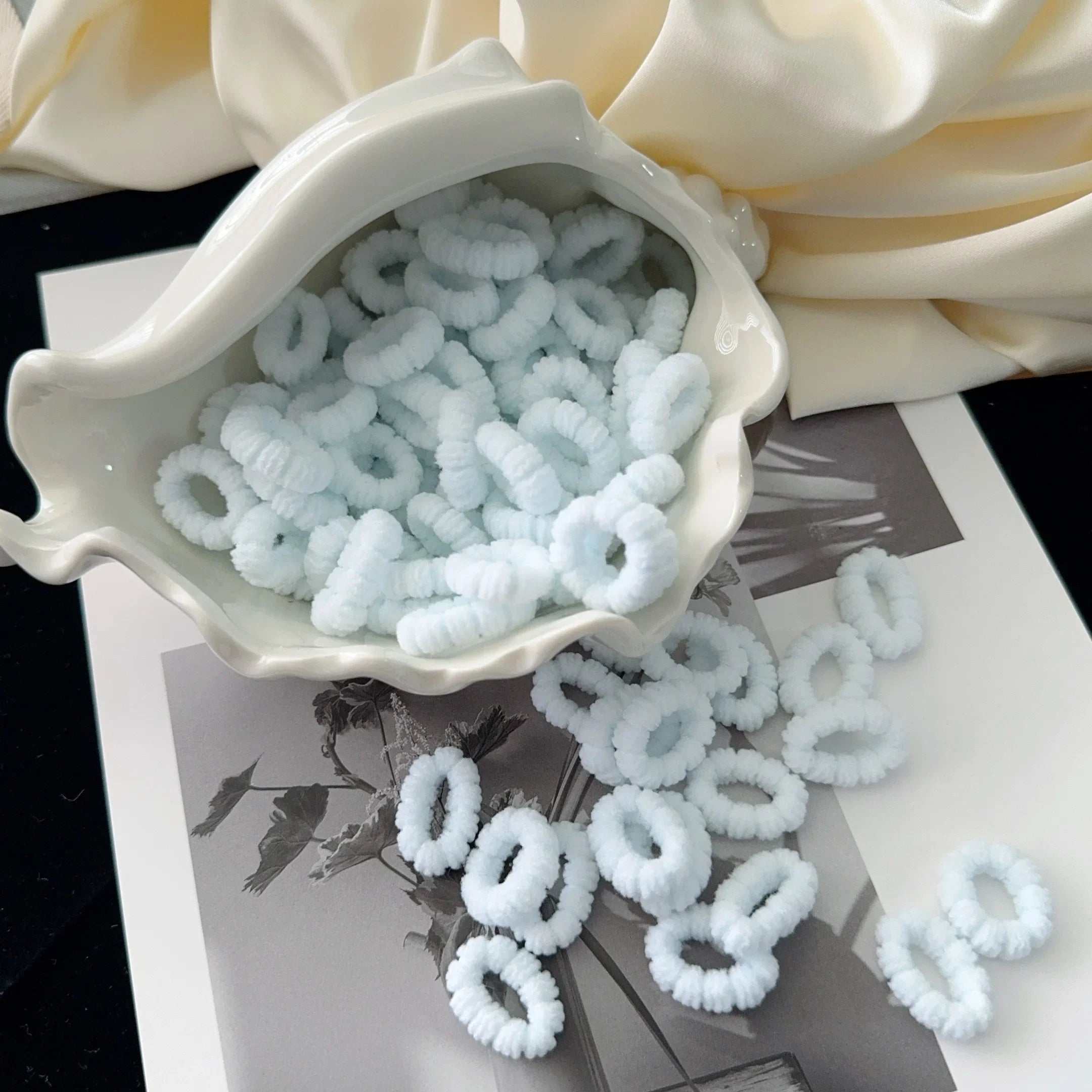 Scrunchie Rubber Band Kid Hair for Girls Ponytail Hold additional angle