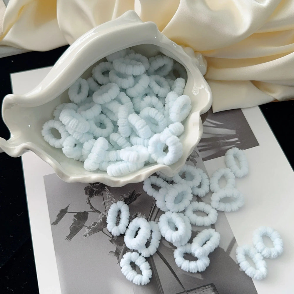 Scrunchie Rubber Band Kid Hair for Girls Ponytail Hold additional angle