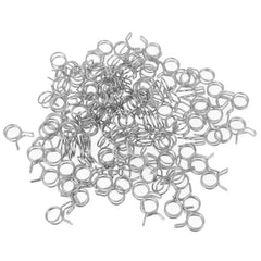 10Pcs 5mm-30mm Tube Hose Clamp Set | Stainless Steel Spring Clips Kit close-up view