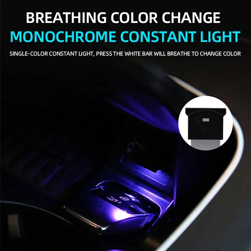 Mini USB LED Night Light | Car Interior Atmosphere Lamp with Eye Protection detail view