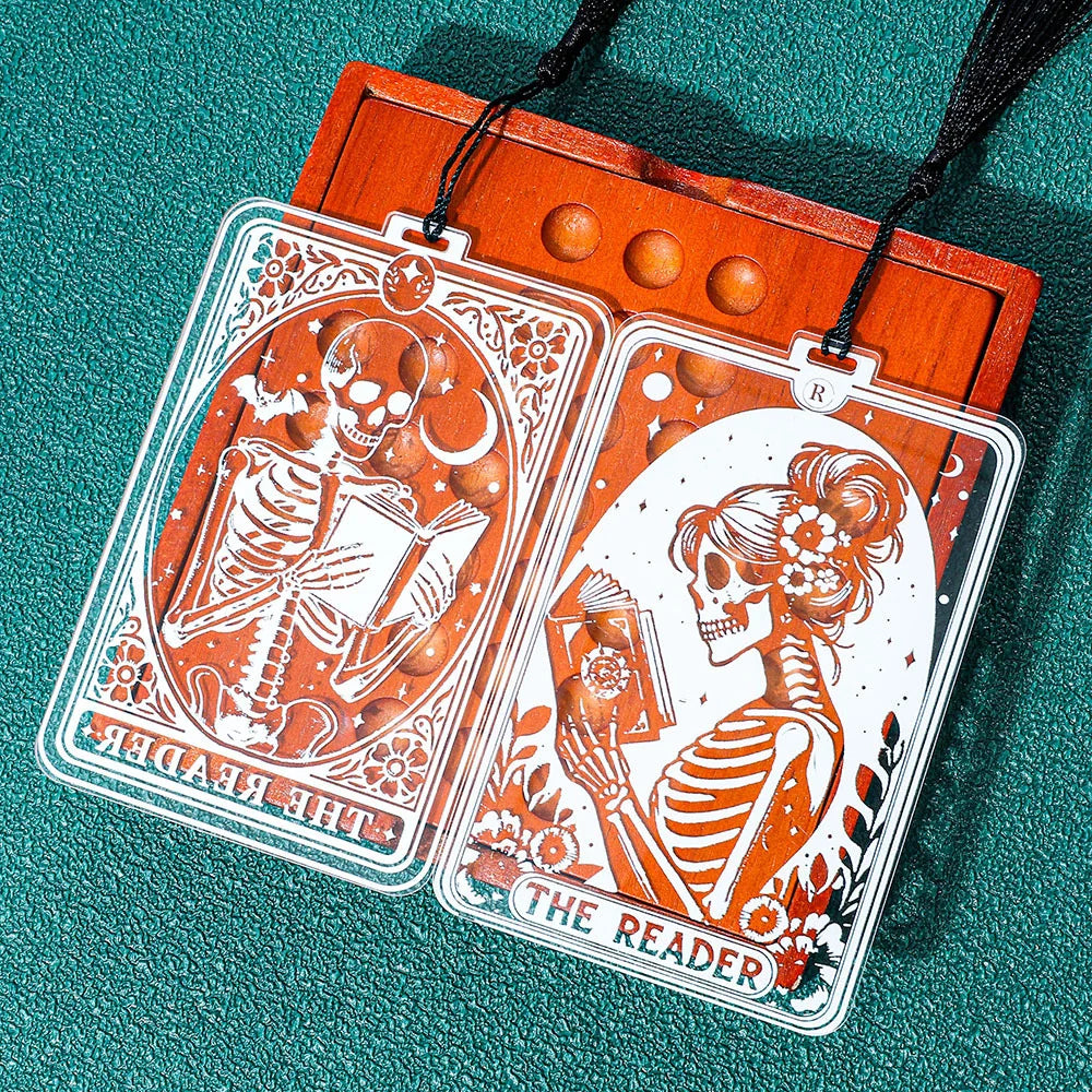 1pc Gothic-Style Acrylic Reading Bookmark, Suitable for Both Men and Women, Personali lifestyle view