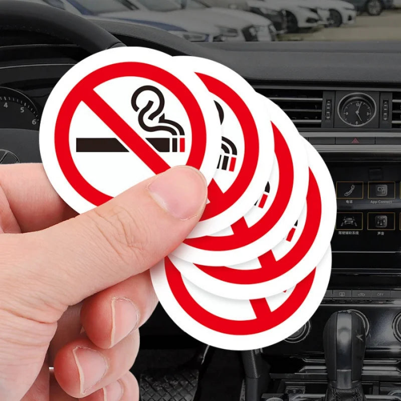No Smoking Sign Sticker | Indoor Outdoor Office Coffee Shop Library Train Adhesive De alternate view