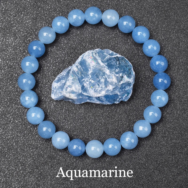 Natural Black Agates Beads Bracelet Women Men Genuine Black Onyx Natural Stone 6mm 8mm close-up view
