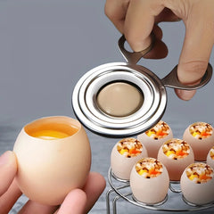 Portable Stainless Steel Egg Topper Tool | Easy Perfect Egg Cracker for Breakfast