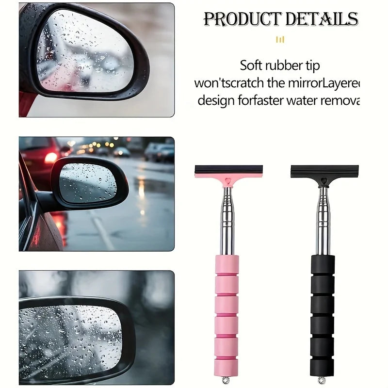 Extendable Car Wiper Rearview Mirror Windshield Silica Gel detail view