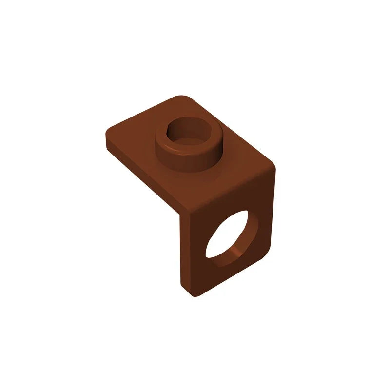 Gobricks GDS-1165 Minifig Neck Bracket with Back Stud | Thin Back Wall Building Block close-up view