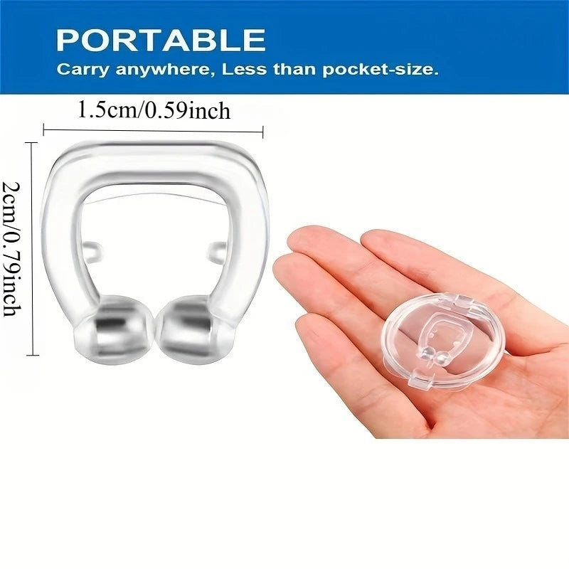 Silicone Magnetic Anti Snoring Nose Clip | Sleep Aid for Snoring Relief detail view