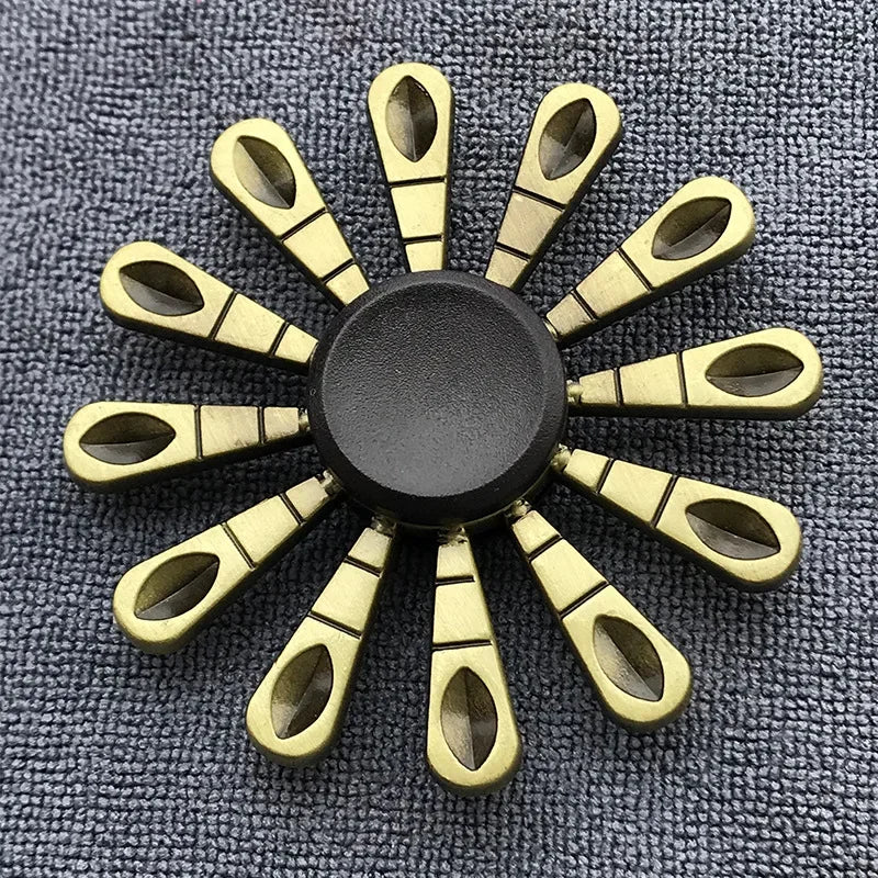 Bronze Metal Alloy Fidget Spinner | R188 Mute Bearing Hand Spinner for Stress Relie additional angle