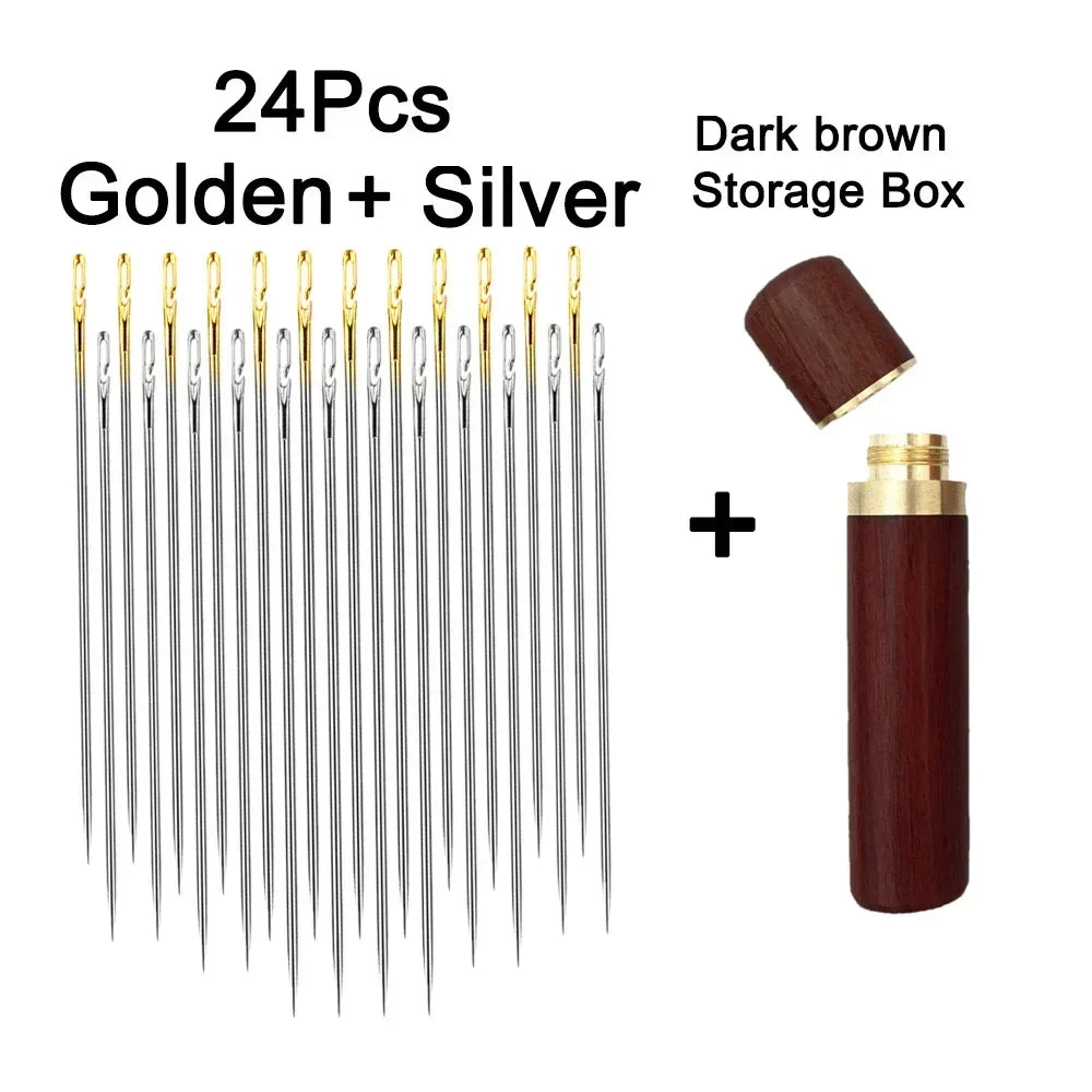 Blind Needle Elderly Needle-side Hole Hand Sewing Needles Household Sewing Needless Thre detail view