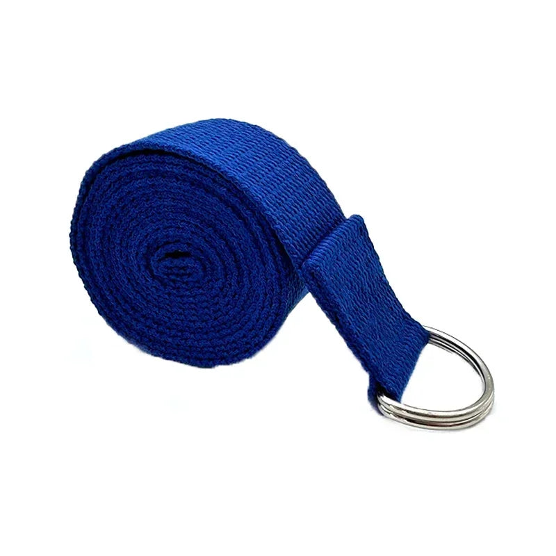 1.8m Cotton Yoga Strap with D-Ring Buckle | Adjustable Stretching Aid for Flexibility alternate view