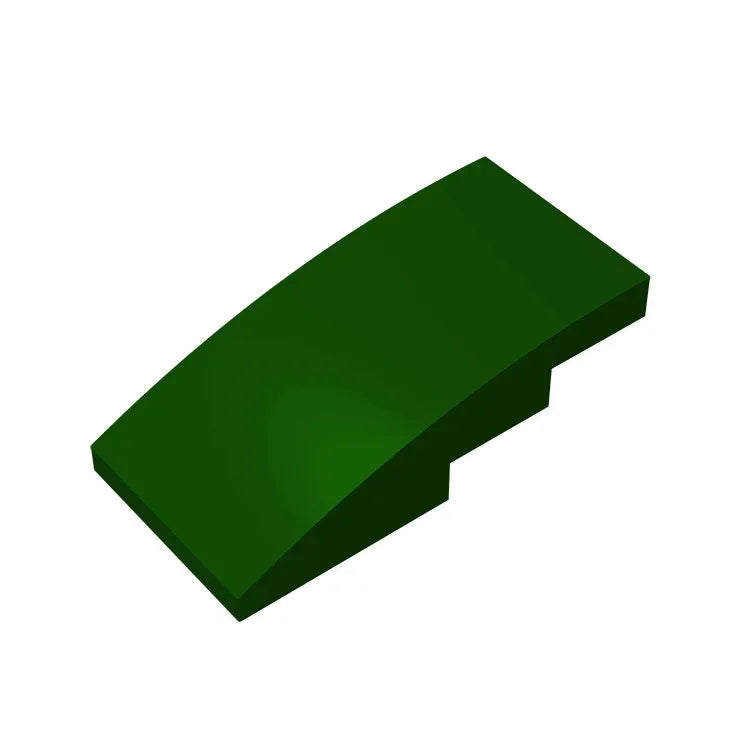 Slope, Curved 4 x 2 Building Block (Gobricks GDS-660) | Compatible with Lego 93606 additional angle
