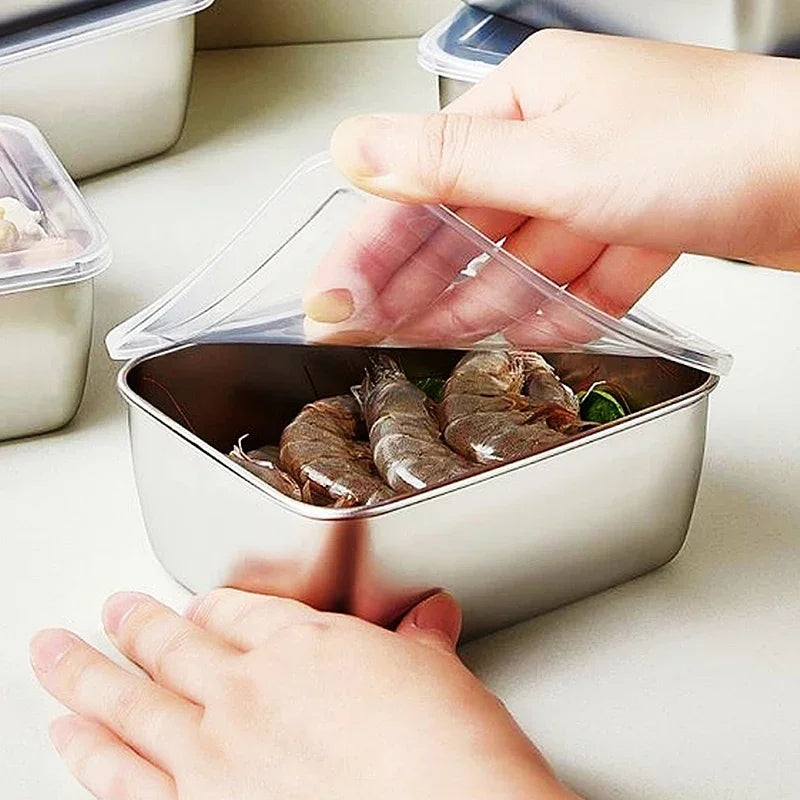 304 Stainless Steel Airtight Food Storage Container | Lunch Bento Box with Lid alternate view
