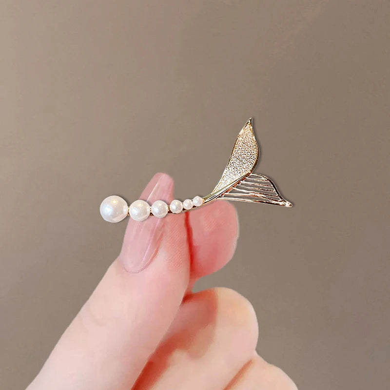 Elegant Pearl Flower Brooch Pin Badge For Women Girls Fashion Clothes Decoration Jewelry Gifts