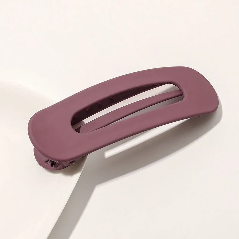 Korean Frosted Large Hair Clips For Women Girl Hair Accesories Fashion Color Solid additional angle