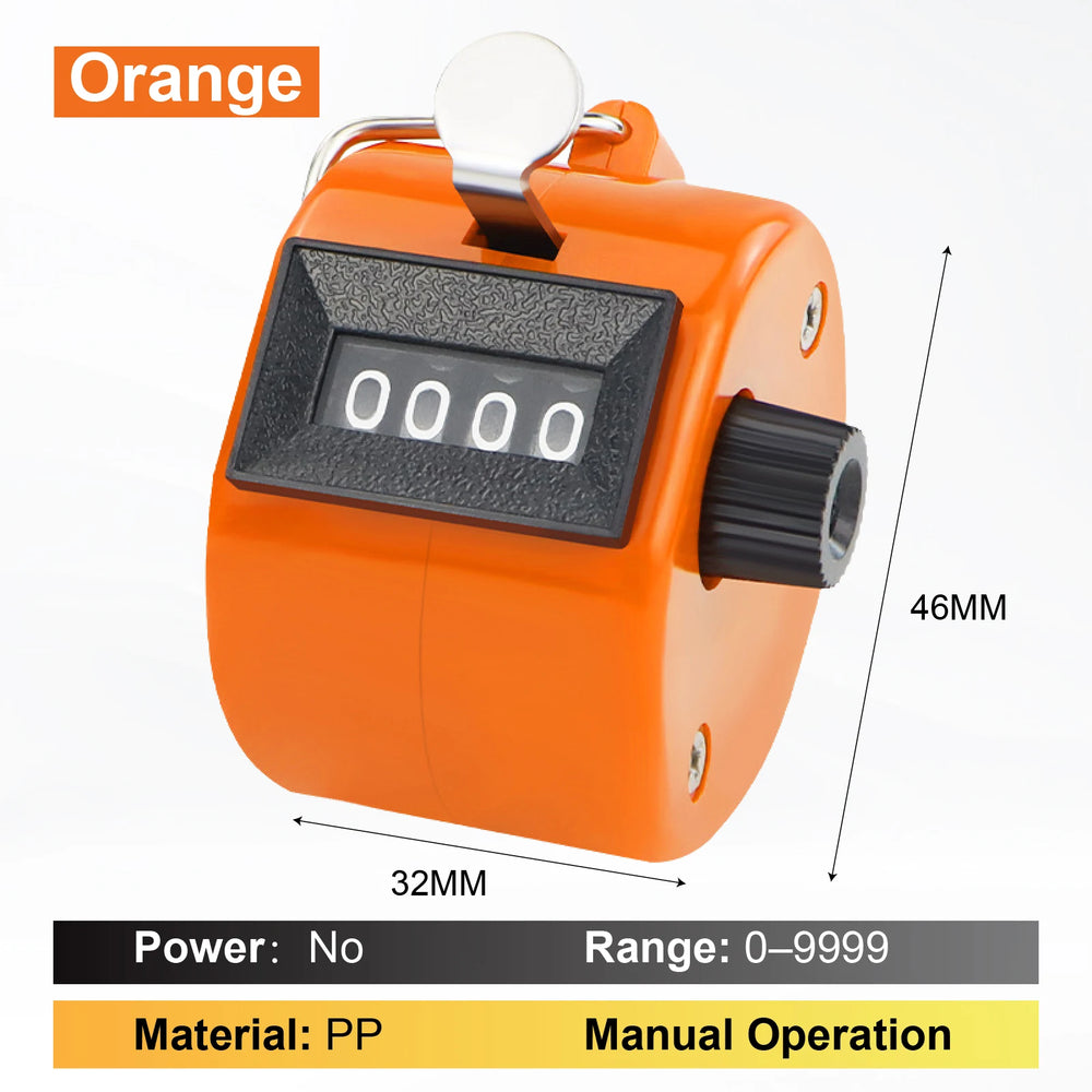Manual Counter Mechanical Tally Handheld Rotary Clicker Counter | Resettable People C lifestyle view