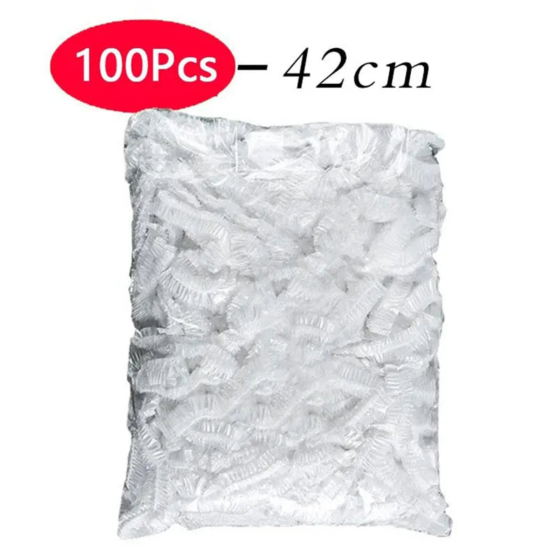 50 Pieces Disposable Food Cover Plastic Wrap Food Grade Fruit And Vegetable Plastic B alternate view