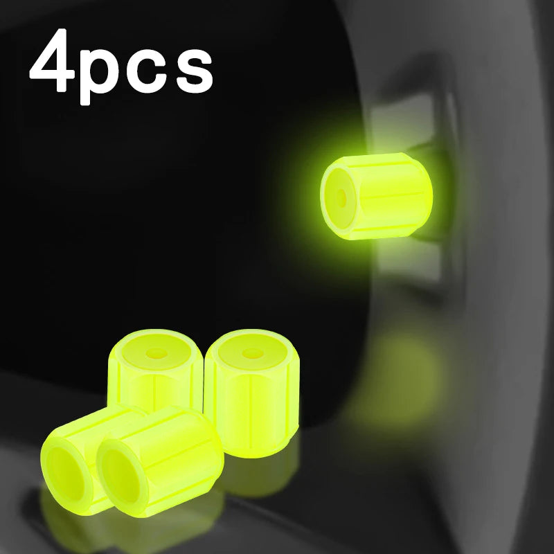 Luminous Tire Valve Caps Car Motorcycle 4/8/20 Pcs detail view