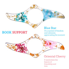 Exquisite Dried Flowers Thumb Book Support Book Page Holder Reading Aid Convenient Bookmark Book Acc