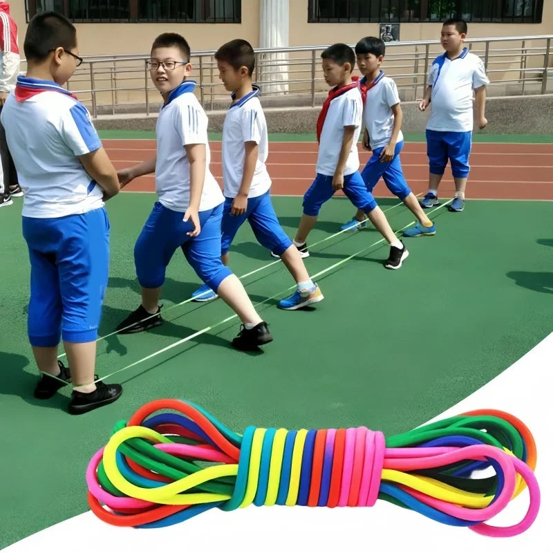 Super Elastic Jump Rope | Adjustable Rubber Jump Rope Strap for Kids and Group Play close-up view