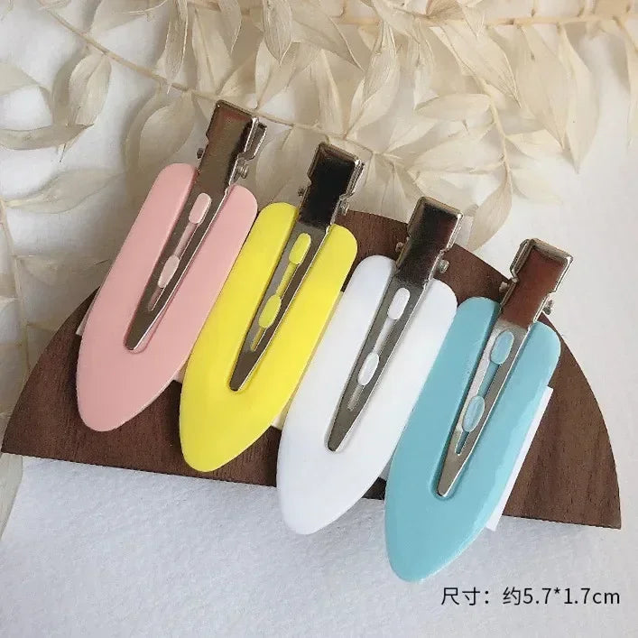 Set 4/2 Pcs No Bend Crease Seamless Hair Clips Fringe Hairpin Duckbill Clip Makeup Bangs Fixed Side Bangs Salon Styling Headwear