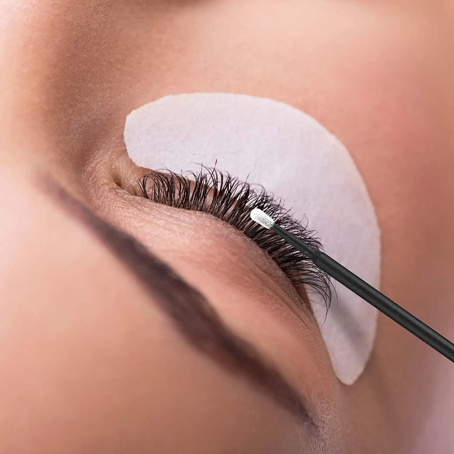100PCS Micro Swab Applicator Eyelash Cleaning Brush Lash Extension Micro Brushes Cotton Swab Individual Eyelashes Removing Tool