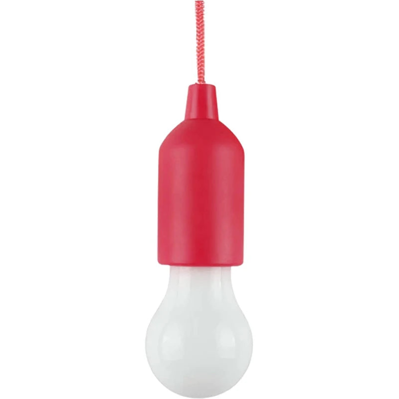 Battery Operated LED Pull Cord Light | Portable Hanging Lantern for Camping, Garden additional angle