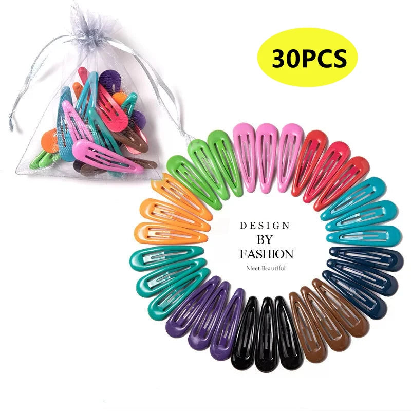 40PCS to 10PCS Hair Clips Girls Cute Candy color Hair Accessories Candy Color Style Ha close-up view