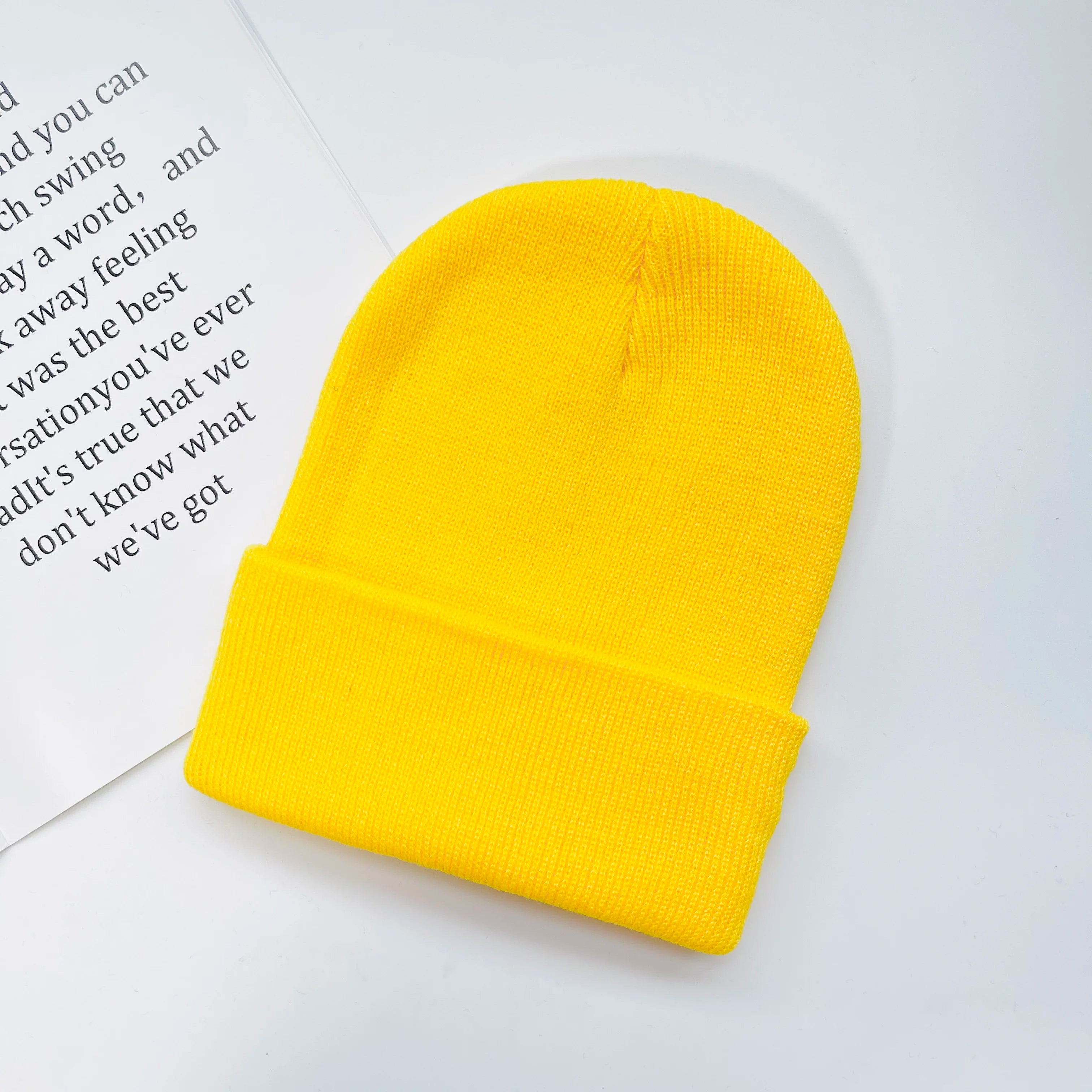 MLFO Colorful Knit Beanie with Ear Flaps | Unisex Winter Hat detail view