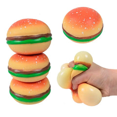 Squishy Hamburger Stress Ball | Sensory Toy for Stress and Anxiety Relief