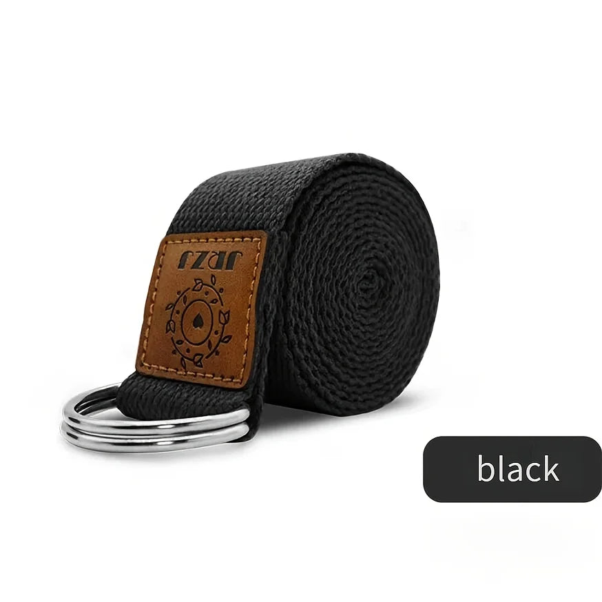 Yoga Stretching Strap with Metal Rings | Fitness and Flexibility Aid alternate view