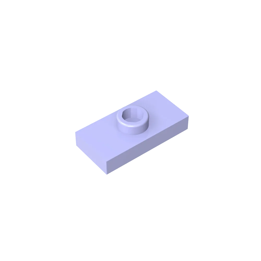 Gobricks PLATE 1X2 W. 1 KNOB | Modified Building Block Compatible with Lego 15573 detail view