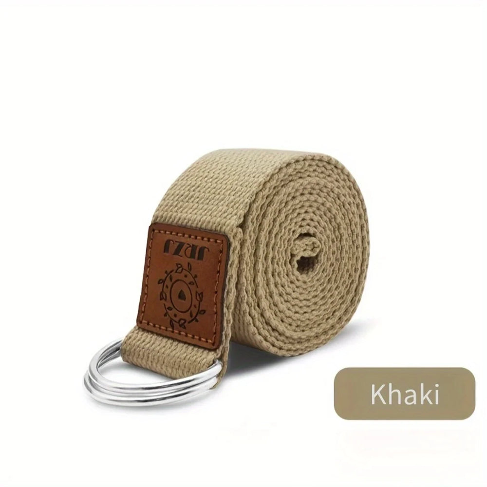Yoga Stretching Strap with Metal Rings | Fitness and Flexibility Aid detail view