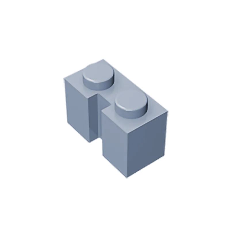 Gobricks GDS-798 Brick 1x2 with Groove | Compatible Building Block for DIY Sets detail view