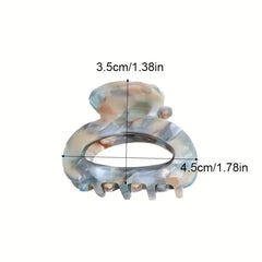 Elegant Sweet Small Oval Hair Claw Clip for Women Secure Grip Hair Accessories Ponytails detail view