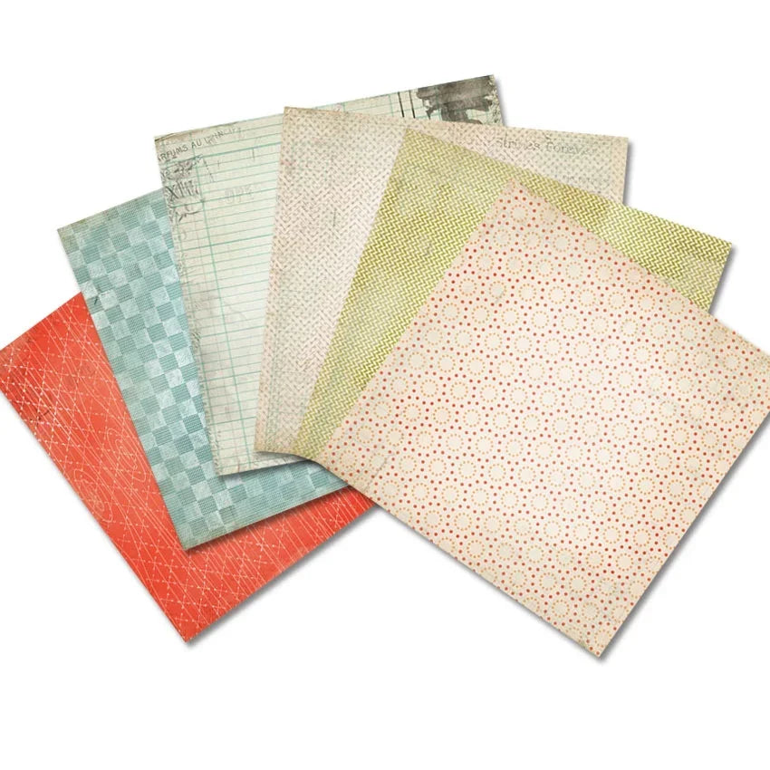 24 Sheets Craft Paper Pads for Scrapbooking | Double-Sided Background Paper Set alternate view