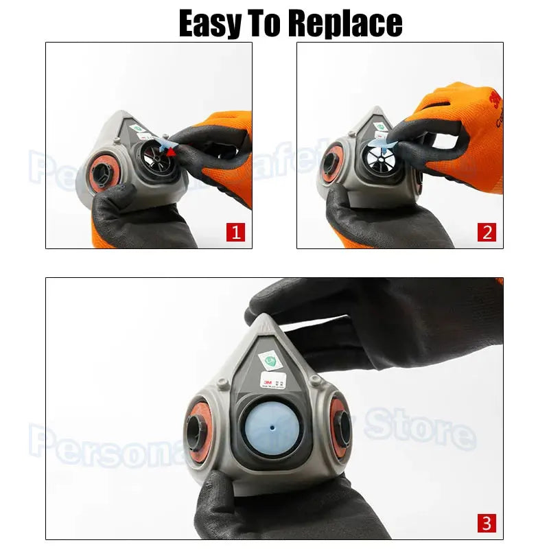 New 6281 Head Belt Strip Set For 6200 Dust Mask Half Face Gas Respirator Replace Acces close-up view