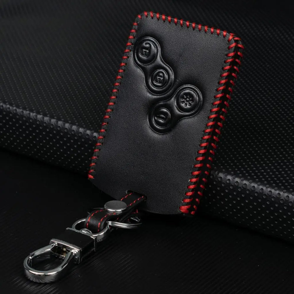 Renault Key Cover Leather 4 Button | XUKEY Car Remote Key Shell Case lifestyle view