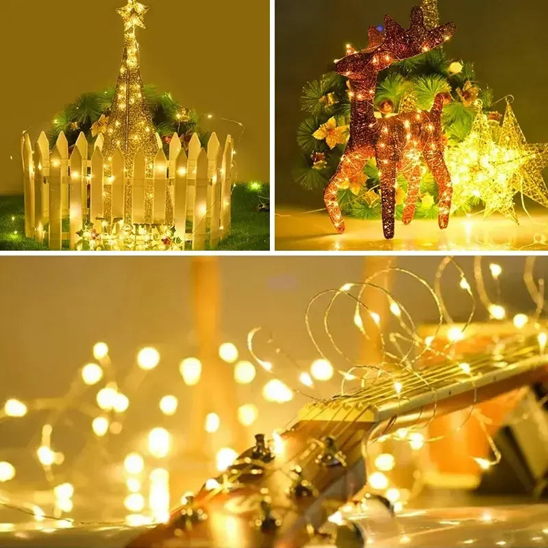 Outdoor Garden Fairy String Light Led Twinkle Waterproof Lamp for Christmas Patio & m alternate view