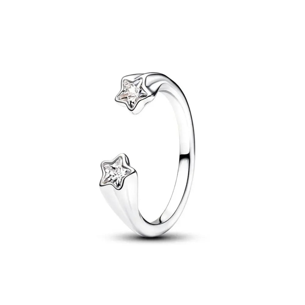 2026 Hot Selling 925 Silver Size 6 7 8 9 Rose, Butterfly,Snowflake Zircon Ring for Wo alternate view