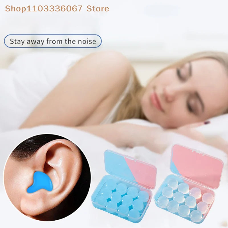 Noise Reduction Swimming Earplugs | Waterproof Silicone Sleep Ear Plugs for Snoring a alternate view