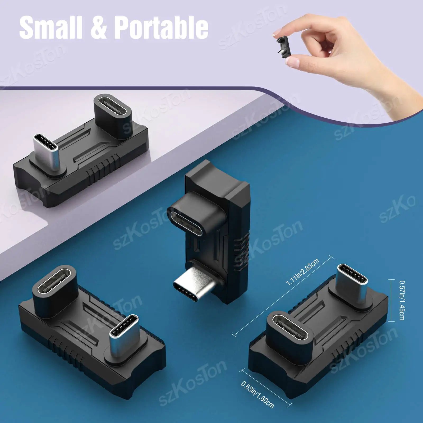 180 Degree USB C Adapter | Fast Charging and Data Extender for Handheld Gaming Consol lifestyle view