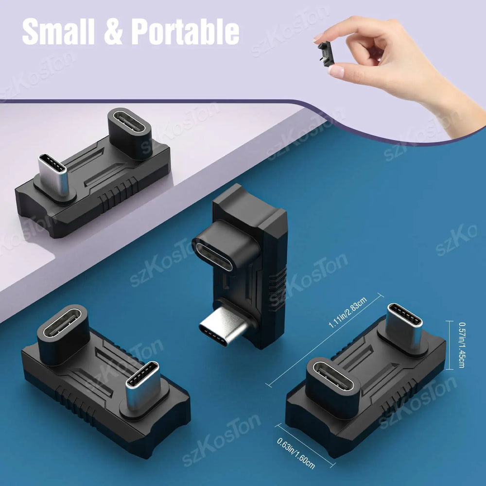 180 Degree USB C Adapter | Fast Charging and Data Extender for Handheld Gaming Consol lifestyle view