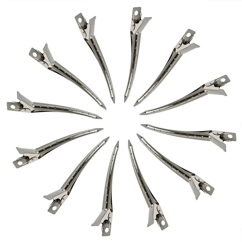 20pcs/set 3.5 Inch Silver Duckbill Hair Clips For Women Girls Hair Styling Rustproof Metal Hairpins Barrettes Hair Accessories