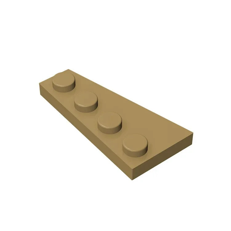 Gobricks GDS-549 Wedge Plate 4 x 2 Right | Building Block for Compatible DIY Sets alternate view