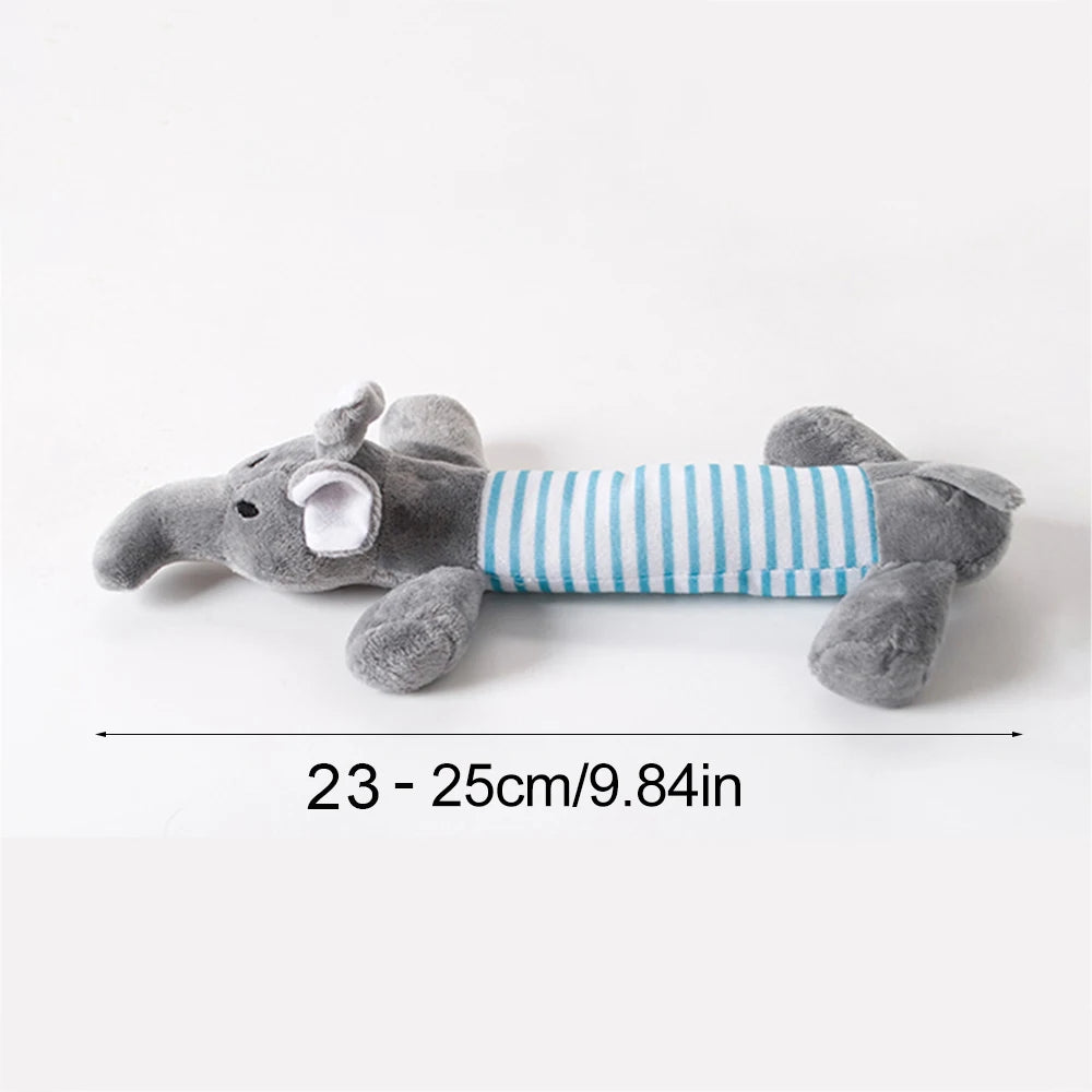 Soft Fleece Squeaky Dog Toy | Gentle Plush Toy for Small and Medium Dogs detail view