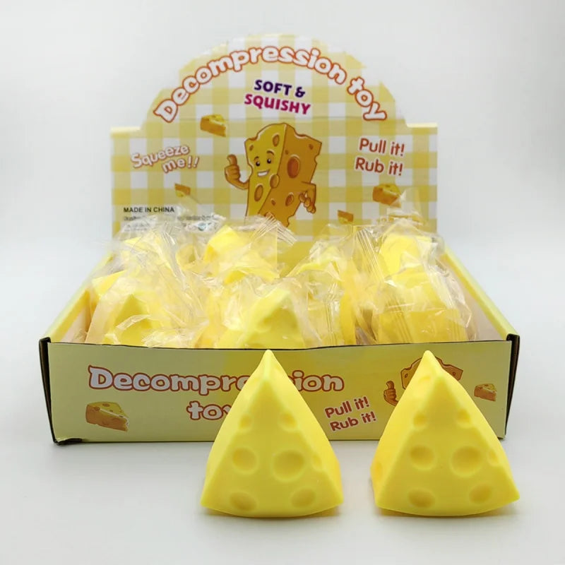 Cheese Squishy Stress Ball | Sensory Fidget Toy for Kids and Adults detail view