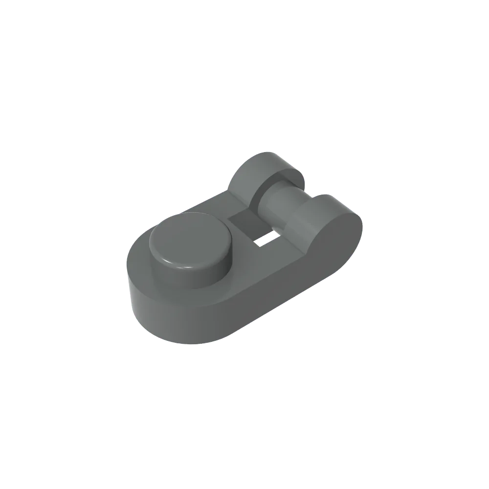 Gobricks GDS-1290 Plate Special 1 x 1 Rounded with Handle | Compatible Building Block close-up view