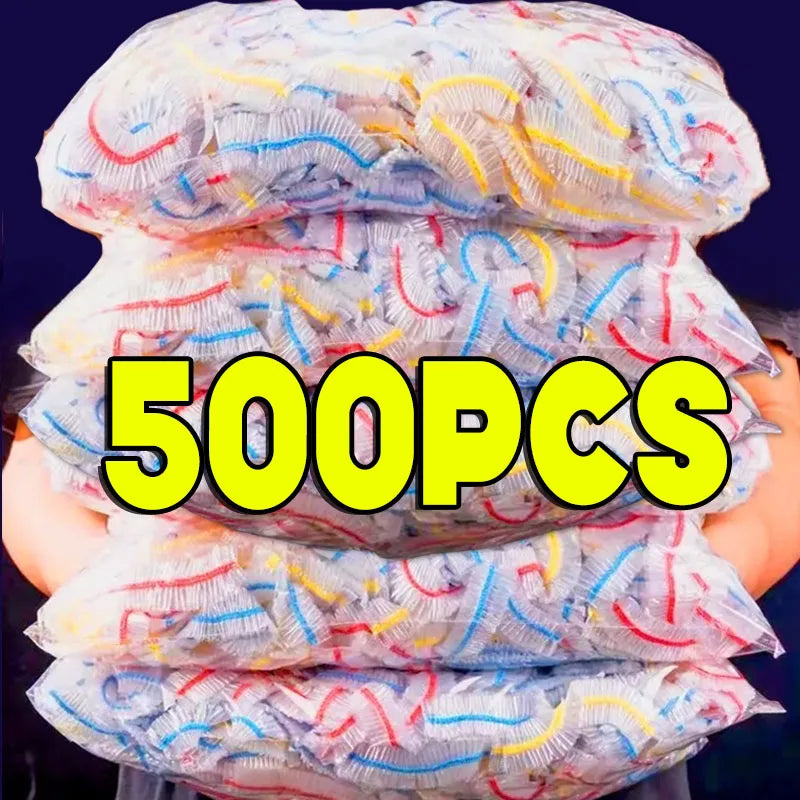 Cover Elastic Plastic Shower Cap Food Grade Storage Bag Kitchen Organizer Cling Film