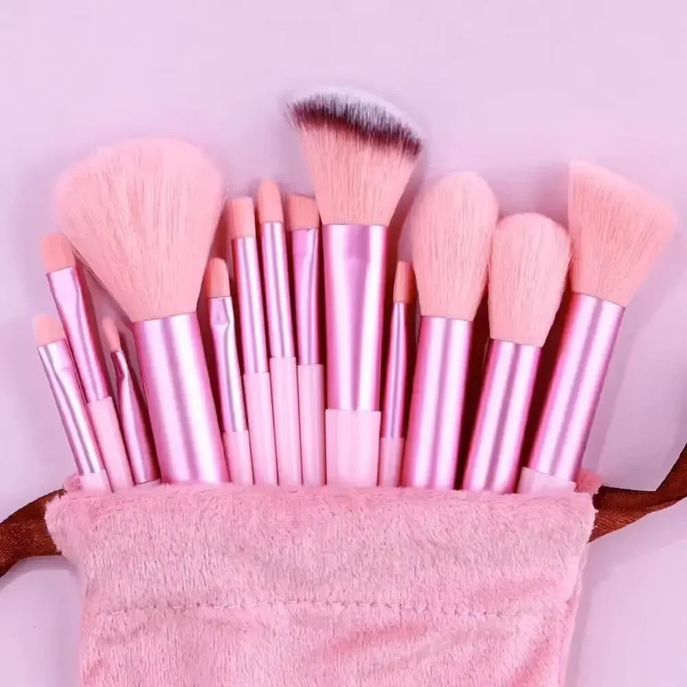 13 PCS Makeup Brushes Set Eye Shadow Foundation Women Cosmetic Brush Eyeshadow Blush B close-up view